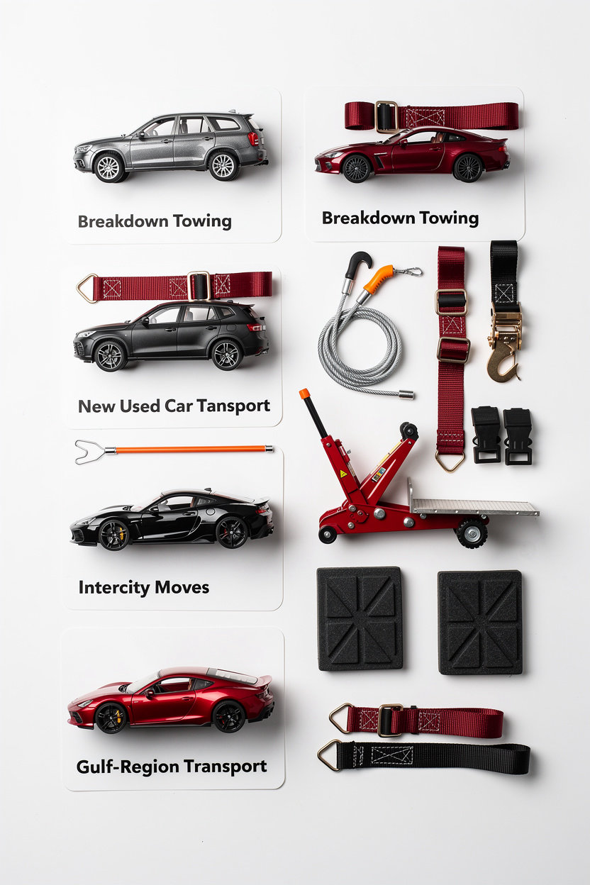 سطحة جدة professional towing and car transport services with modern hydraulic trucks in جنوب جدة